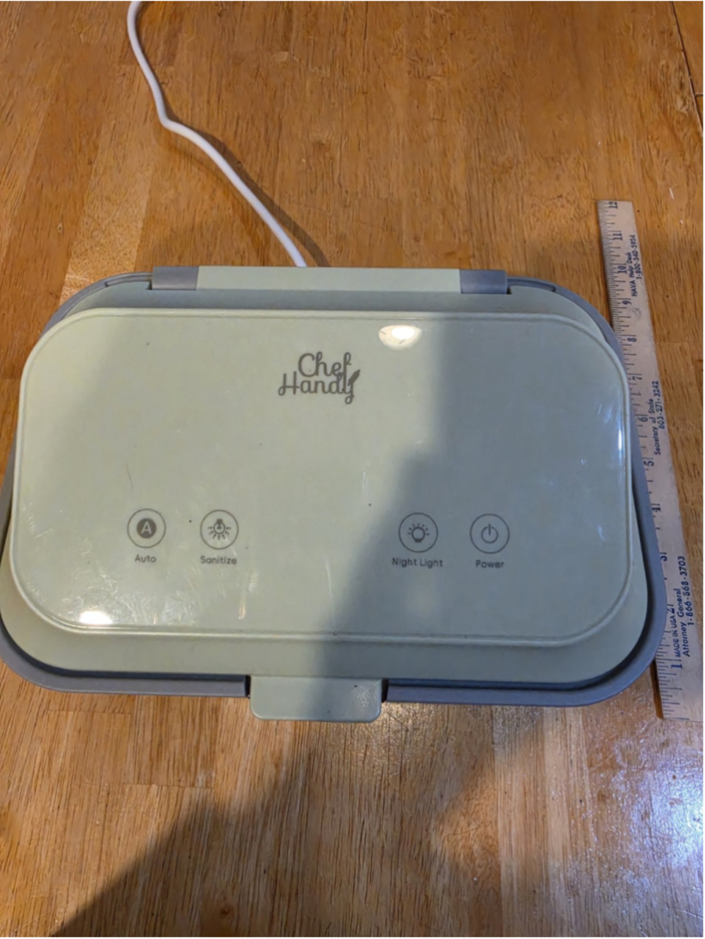 Chefhandy Baby Wipe Warmer & UV Light Sanitizer | Grey (New Without Box)